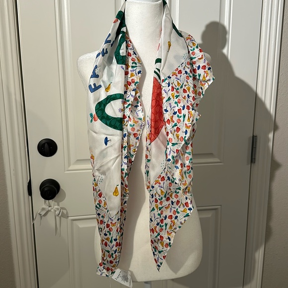 NWT COACH SILK SCARF - Picture 2 of 6